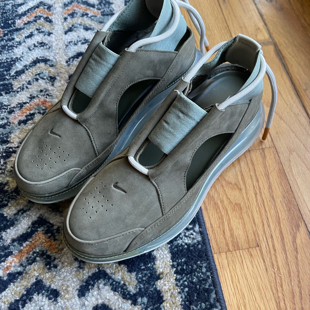 Nike Women's Olive Green Slip-On Sneakers